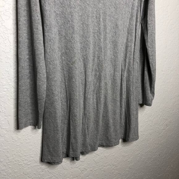 Boston Proper light gray scoop neck long sleeve knit top size Large - Picture 11 of 12